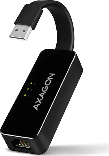 AXAGON ADE-XR, USB 2.0 - Fast Ethernet sieťová karta, auto inštal, čierna