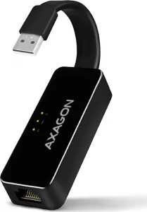 AXAGON ADE-XR, USB 2.0 - Fast Ethernet sieťová karta, auto inštal, čierna