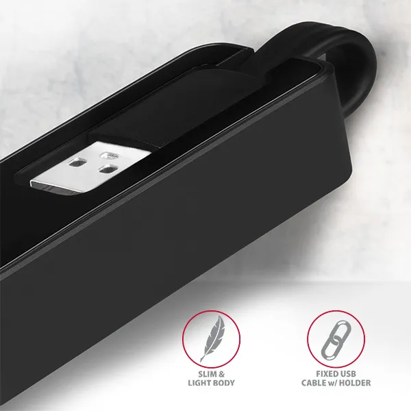 AXAGON ADE-XR, USB 2.0 - Fast Ethernet sieťová karta, auto inštal, čierna