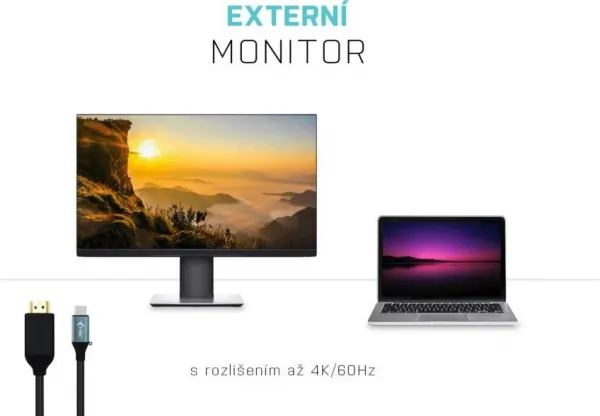 i-tec iTec USB-C HDMI kábel adaptér 4K/60 Hz 150cm