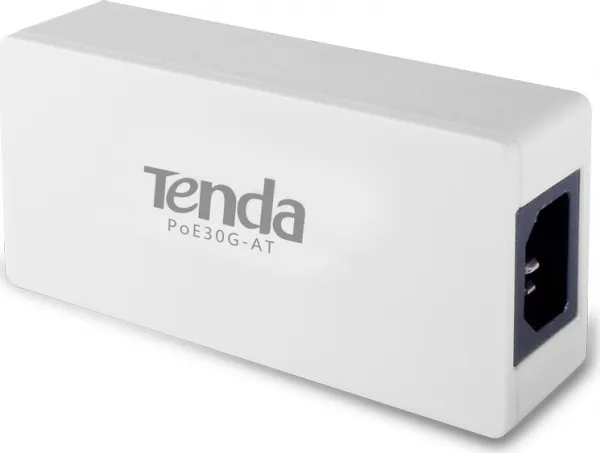 Tenda PoE30G-AT Gigabit Ethernet Power Injector, 30W, 802.3at, 802.3af,48V,PD Autodet.