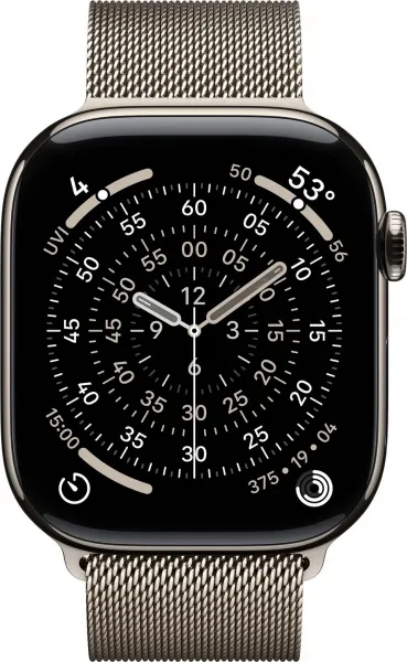 Apple Watch Series 11 GPS + Cellular 46mm Natural Titanium Case with Natural Milanese Loop - M/L MFD04WF/A