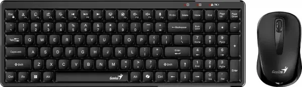 GENIUS set klávesnice + myš LuxeMate Q8100, Bezdrátový set, CZ+SK, černá