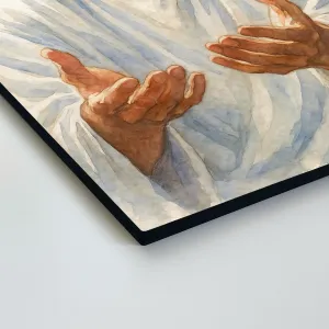 Farebný drevený obraz - Ježiš ťa volá