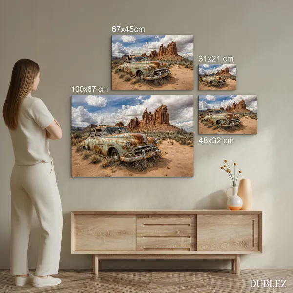 Drevený obraz - Wasteland