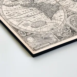 Čiernobiely historický obraz - Mapa sveta