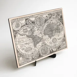 Čiernobiely historický obraz - Mapa sveta