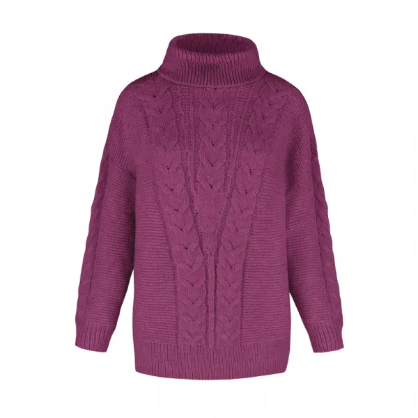Dámsky sveter VOLCANO S-ESSIE-404M-HEATHER MEL