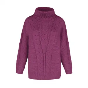 Dámsky sveter VOLCANO S-ESSIE-404M-HEATHER MEL