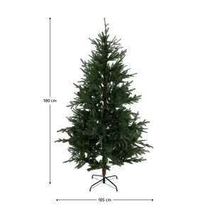3D vianočný stromček s kovovým stojanom, 180 cm, TRISY