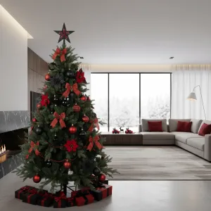 3D vianočný stromček s kovovým stojanom, 180 cm, TRISY