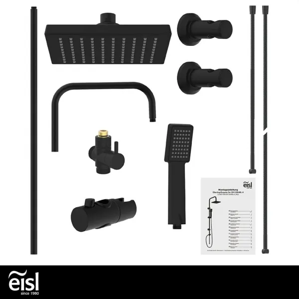 Eisl Eisl - Sprchový set bez batérie EASY ENERGY, čierna DX12004BL DX12004BL