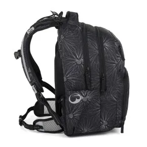 Školský set Bagmaster ZIPSTER 25 A Set Black with white flowers