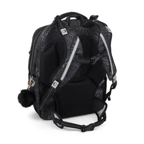 Školský set Bagmaster ZIPSTER 25 A Set Black with white flowers