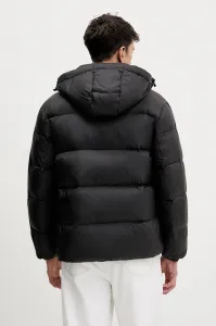 Páperová bunda Tommy Jeans pánska, čierna farba, zimná, oversize, DM0DM19786