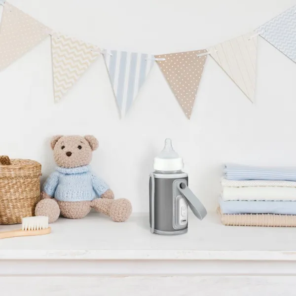 Lionelo Care Thermup Go ohrievač dojčenských fliaš Grey Silver 1 ks