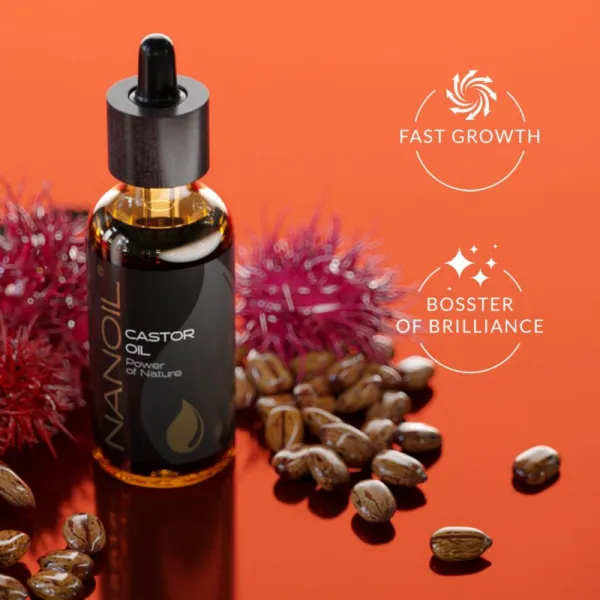 Nanoil Castor Oil ricínový olej na tvár, telo a vlasy 50 ml
