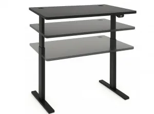 Elektrickývýškovonastaviteľnýstôl72-117cm-jelša,bielaŠírka:60cm|Dĺžka:140cm