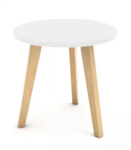 Konferenčný stôl VASAGLE G617 škandinávsky 40 cm v bielej farbe