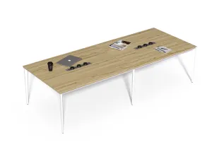 Konferenčný stôl Houseland Profit Meet 02 so 6 zásuvkami 300 cm dub prírodný