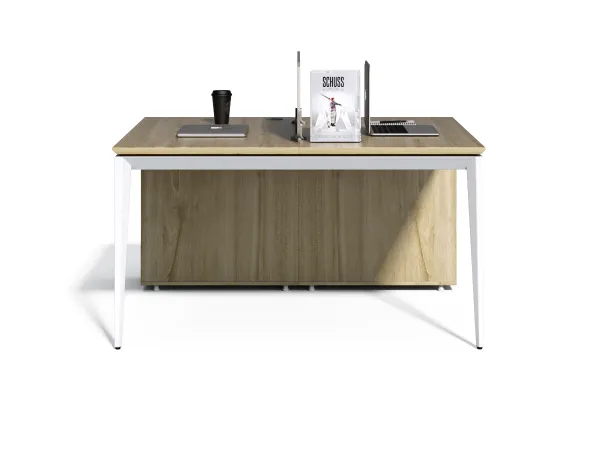 Kancelárska zostava pre 2 osoby Houseland Profit Max 04 1614 dub/biela