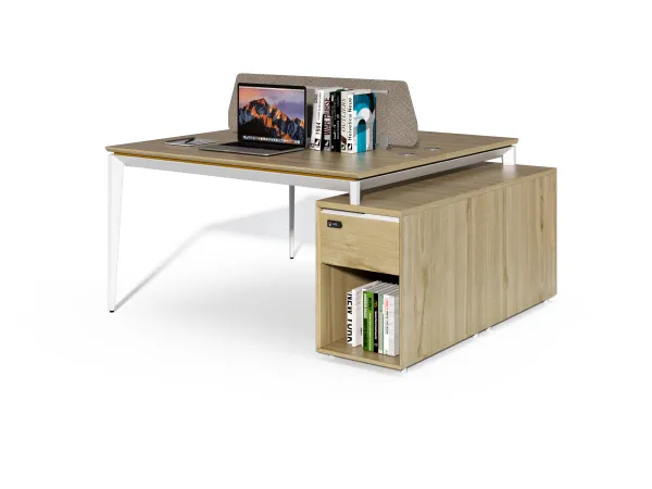 Kancelárska zostava pre 2 osoby Houseland Profit Max 04 1614 dub/biela