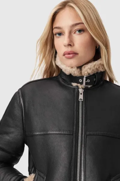 Kožená bunda AllSaints LOREL