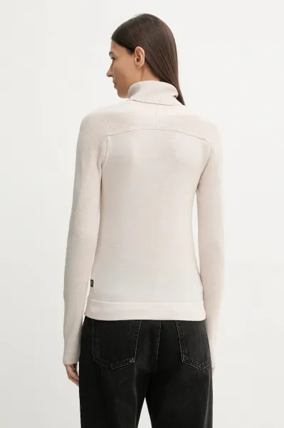 Vlnený sveter G-Star Core turtle slim knit