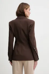 Sako Karl Lagerfeld Snap Detail Fashion Blazer Java
