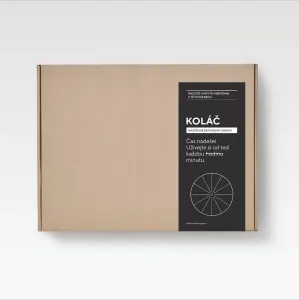 ODLITO ODLIATO Betónové nástenné hodiny Koláč – šedá – 50 cm – čierne ručičky