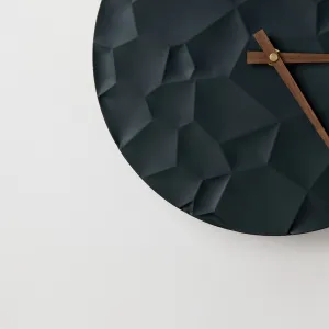 ODLITO ODLIATO Betónové nástenné hodiny Mesačný kráter – grafit (čierna) – 30 cm – hnedé ručičky