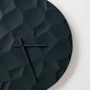 ODLITO ODLIATO Betónové nástenné hodiny Mesačný kráter – grafit (čierne) – 50 cm – čierne ručičky