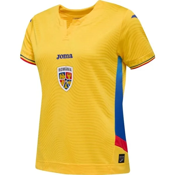 Joma FED. FUTBOL RUMANÍA 1ST WOMEN SHORT SLEEVE T-SHIRT Dámsky futbalový dres, žltá, veľkosť