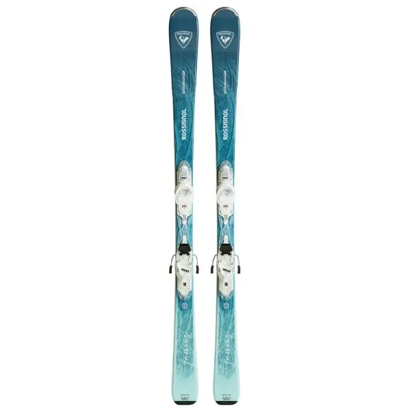 Rossignol FAMOUS 14 XPRESS + XPRESS 10 GW Dámske zjazdové lyže, tyrkysová, veľkosť