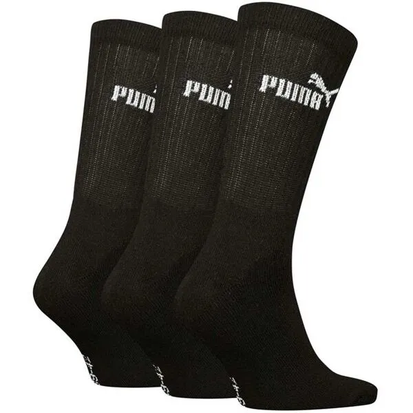 Puma ELEMENTS UNISEX CREW SOCK 3P Sada ponožiek, čierna, veľkosť 43-46