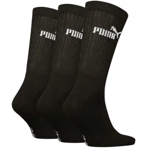 Puma ELEMENTS UNISEX CREW SOCK 3P Sada ponožiek, čierna, veľkosť 43-46