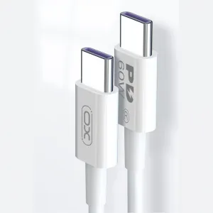 XO kábel NB-Q190B PD USB-C - USB-C, 2 m, biely