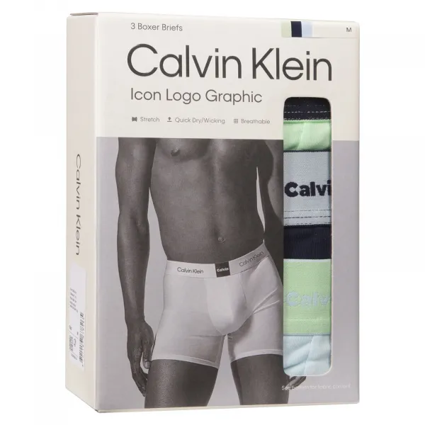 3PACK pánske boxerky Calvin Klein viacfarebné (NB4477-3U3) M, trenky