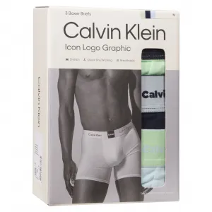 3PACK pánske boxerky Calvin Klein viacfarebné (NB4477-3U3) M, trenky