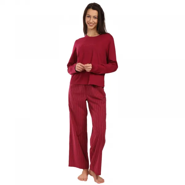 Dámske pyžamo Calvin Klein červené (QS7578 3FA) M