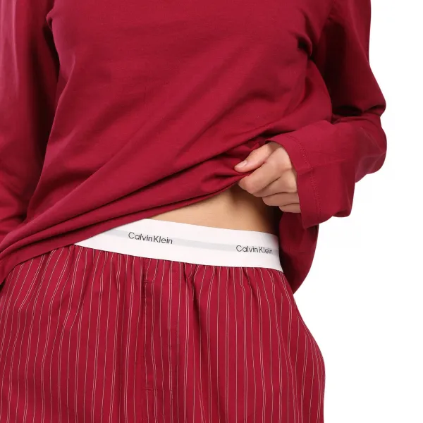 Dámske pyžamo Calvin Klein červené (QS7578 3FA) M