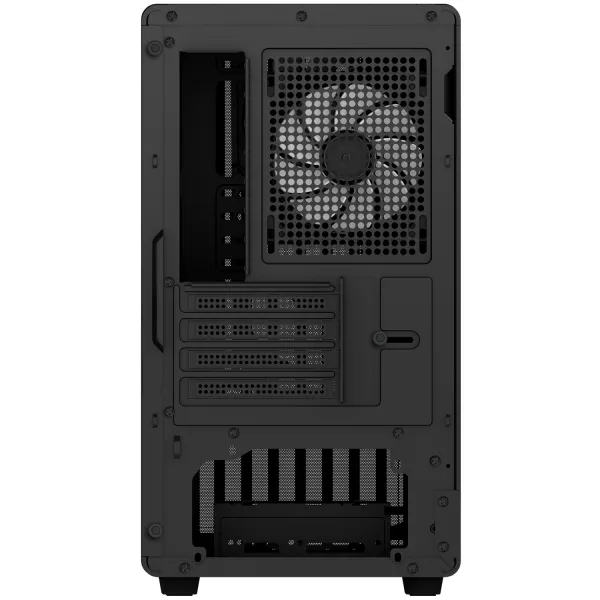 EVOLVEO Panthera, mATX skriňa, 3x ARGB 120 mm ventilátor, drevený predný panel + sklenený bočný panel