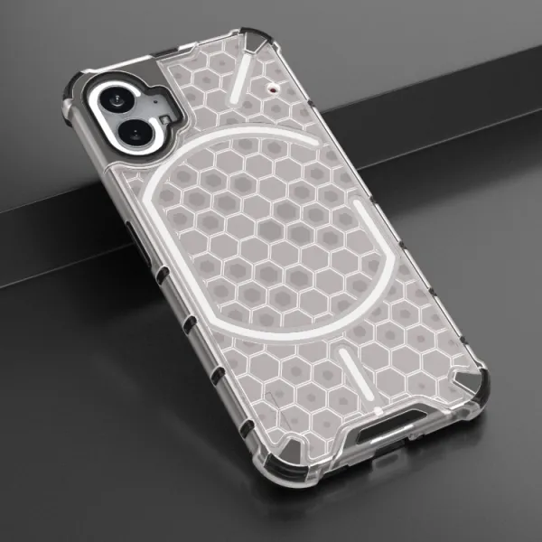 HONEYCOMB Ochranný kryt Nothing Phone 1 biely