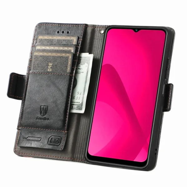 CASENEO Peňaženkové puzdro pre T Phone 2 Pro čierne