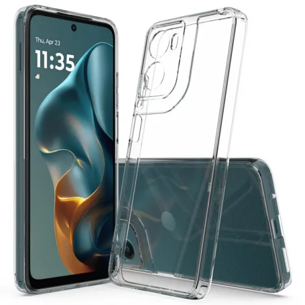 SHOCK Extra odolný kryt Motorola Moto G05 / Moto E15 priehľadný