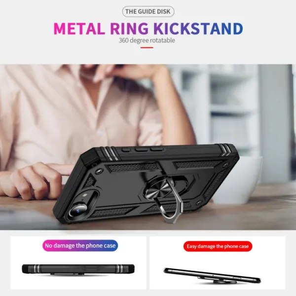 RING Kryt s držiakom pre Apple iPhone 16e / iPhone 17e čierny