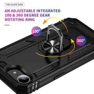 RING Kryt s držiakom pre Apple iPhone 16e / iPhone 17e čierny