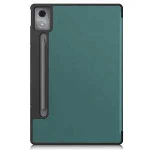LEATHER Zaklápací kryt pre Lenovo Idea Tab Pro zelený