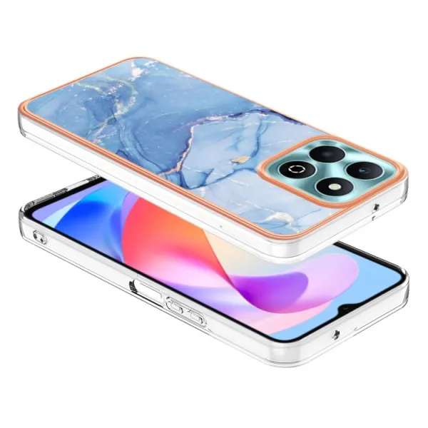 IMD MARBLE Ochranný kryt pre Honor X6b BLUE