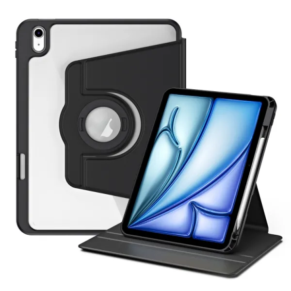 CRYSTAL FLEXI 2v1 Zaklápacie puzdro pre Apple iPad Air 11 2026 / 2025 / 2024 čierne